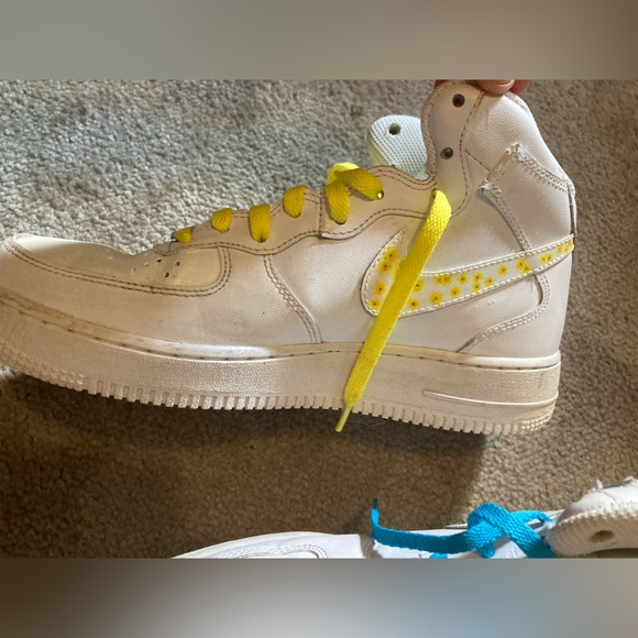 Nike Air customized butterflies high top sneakers size 8.5 ladies - Picture 7 of 12